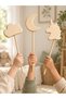 Wooden Toy 3-Piece Magic Wand, Natural Handmade, Paintable Toy - 2