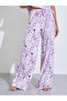 Lilac All Over Print Shirt And Wide Leg Pants Pyjama Set - 4