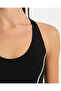 Black Contrast Ribbed Swimmer Blouse - 3
