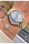 Brand Original - Gold Color- 2 Year Warranty Women Wrist Watch - Bracelet Gifted 010Dkl00-764