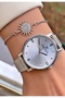 Silver Color Steel Band Women's Wristwatch – Elegant Round Case Modern Stylish Design – Bracelet Gift - 6