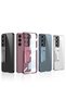 Galaxy S23 Plus Case with Camera Protection Transparent Design Omsy Lego Stand Case - 2