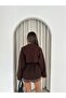 Tied Drawstring Double-Breasted Trench Coat - 4