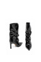 Genuine Patent Leather Boots Z660 Black Patent Leather Wrinkled - 6