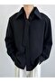 Men Solid Shirt With Tie And Shoulder Pad Design