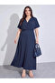 Textured Knit Wrap Maxi Dress