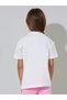 Girls Off White Graphic Print Short Sleeves T-Shirt - 4