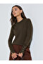 Slim Fit Sweater With Button Cuff Detail
