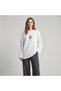 Nubarco Turkhis Drinks and Food Printed White Oversize Wide Cut Long Sleeve 100% Cotton Summer Printed Tshirt