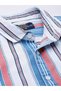 Men Regular Fit Striped Cutaway Collar Casual Shirt - 4