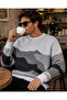 Camouflage Patterned Men's Knit Sweater - 2