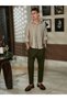 Men Grey Solid Buttoned Shirt - 5
