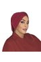حجاب توربان سادة بلون بورجوندي - 2