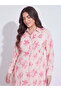 Floral Long Sleeves Shirt Maxi Dress - 3