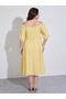 Midi A-Line Front Open Dress - 4