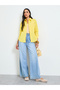 Yellow Long Sleeve Button-Up Shirt - 2