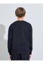 Teen Boys Black Football Print Regular Fit Sweatshirt - 4