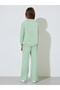 Girls Green Graphic Print Sweatshirt And Pintuck Detail Joggers Set - 6