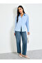 Relaxed Fit Long Sleeve Blue Shirt - 2