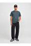 Charcoal Jjcleveland Solid Patchwork Crew Neck T-Shirt - 5