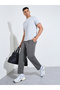 Grey Solid Pocket Details Mid-Rise Activewear Track Pants - 2