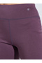Purple Solid Cuffed Hem Active Joggers - 3