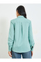 Olive Green Long Sleeve Utility Shirt - 5