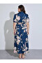 Floral Short Sleeves Shirt Maxi Dress - 4