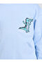 Boys Blue Crocodile Embroidery Oversized Sweatshirt - 4