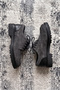 Tulsa Genuine Leather Moc Toe Contrast Detailed Toothed Sole Men's Shoes - 4