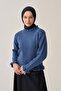 Short Knit Sweater with Ruffled Collar - 4