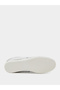 Silver Metallic Lace-Up Sneakers - 6