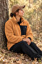 Women's Oversize Zippered 3-Pocket Welsoft Plush Fleece Tile Jacket - 4