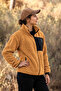 Women's Oversize Zippered 3-Pocket Welsoft Plush Fleece Tile Jacket - 6