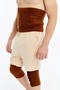Coffee Unisex Thermal Wool Waist Corset - Warms - Keeps Warm - Supports - 3