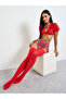 6-Piece Plaid Crop Top And Skirt Lingerie Set
