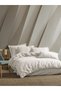 Jasmin 100% Cotton Detailed Jacquard Woven Duvet Cover Set