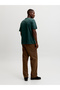 Dark Green Jjesoho Slogan Print Crew Neck T-Shirt - 4