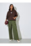 Brown Embroidered Oversized Hoodie - 2
