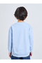 Boys Blue Crocodile Embroidery Oversized Sweatshirt - 3