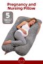 Pregnant and Breastfeeding Pillow Gray