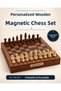 30 cm Foldable Wooden Magnetic Chess Set with Personalizable Features Premium Gift Chess Set
