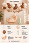 3 Years Old Retro Coffee Dinosaur Theme Balloon Chain Set Set35 - 2