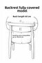 Bohemian Apple Chair Cover - Fully Covered Backrest, Washable, Stain-Resistant, Flexible Elastic (Seat and Back 2 Pieces) - 5