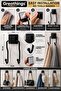Black 2-Piece Metal Hanging Hanger 8X9X19 cm Strong Adhesive Double Hook Wall Hanger - 3