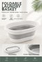 Foldable Laundry Basket 19 Liters – Silicone Folding Tub Multi-Purpose Bath and Toy Tub - 6