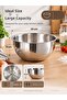 24cm Steel Mixing Bowl Dough Kneading Salad Preparation Multi-Purpose Kitchen Container - 3