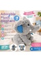 Plush Cute Elephant Blue 28 cm Cute and Comfortable: Plush Sleeping Pillow Hugging Companion Decorative Toy - 3