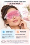 Glittery Pink Sinusitis Wrinkle-Reducing Hot-Cold Eye Relaxing Comfortable Sleep Eye Mask - 2