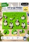 A4 Snap Fastener File 4 Different Pattern Options |   Cute Sheep |   Colorful Patterned Pp Document and File Folder